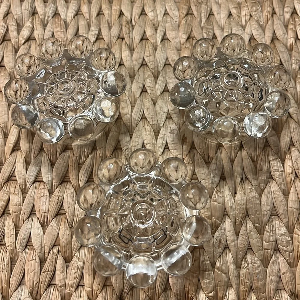 Candlewick Salt dips/ candle holder